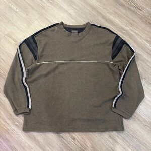 Extreme Gear Mens Large Vintage Y2K Longsleeve Striped Shirt